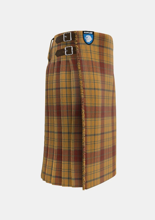 Traditional_Glen_Affric_tartan_right_image_with_pleated_design_and_adjustable_buckles_for_men