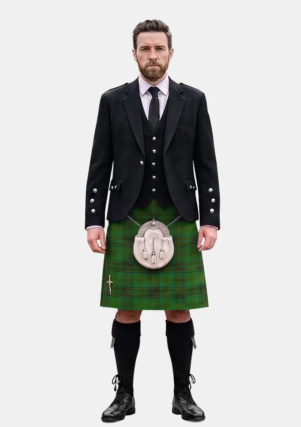Traditional_Glenlivet_Tartan_193_Kilt_and_Argyle_Jacket_Kilt_Outfits_front_image