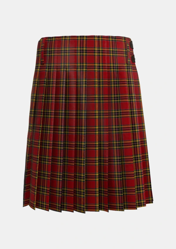 Traditional_Glennie_Personal_Tartan_4116_kilt_back_image_with_pleated_design_and_adjustable_buckles_for_men