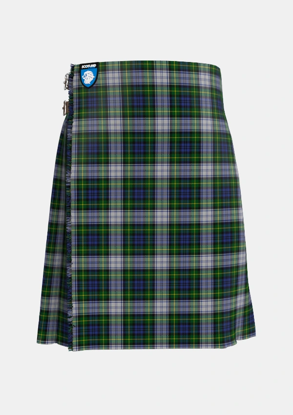 Traditional_Gordon_Dress_1_Tartan_3594_kilt_front_image_with_pleated_design_and_adjustable_buckles_for_men