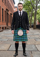 Traditional_Graham_of_Menteith_Ancient_Tartan_Kilt_and_Argyle_Jacket_Kilt_Outfit_front_image