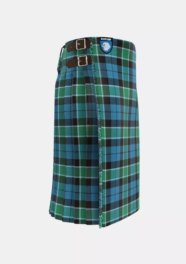 Traditional_Graham_of_Menteith_Ancient_Tartan_kilt_right_image_with_pleated_design_and_adjustable_buckles_for_men