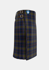 Traditional_Grampian_Tartan_kilt_2151_right_image_with_pleated_design_and_adjustable_buckles_for_men
