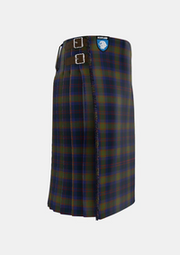 Traditional_Grampian_Tartan_kilt_2151_right_image_with_pleated_design_and_adjustable_buckles_for_men