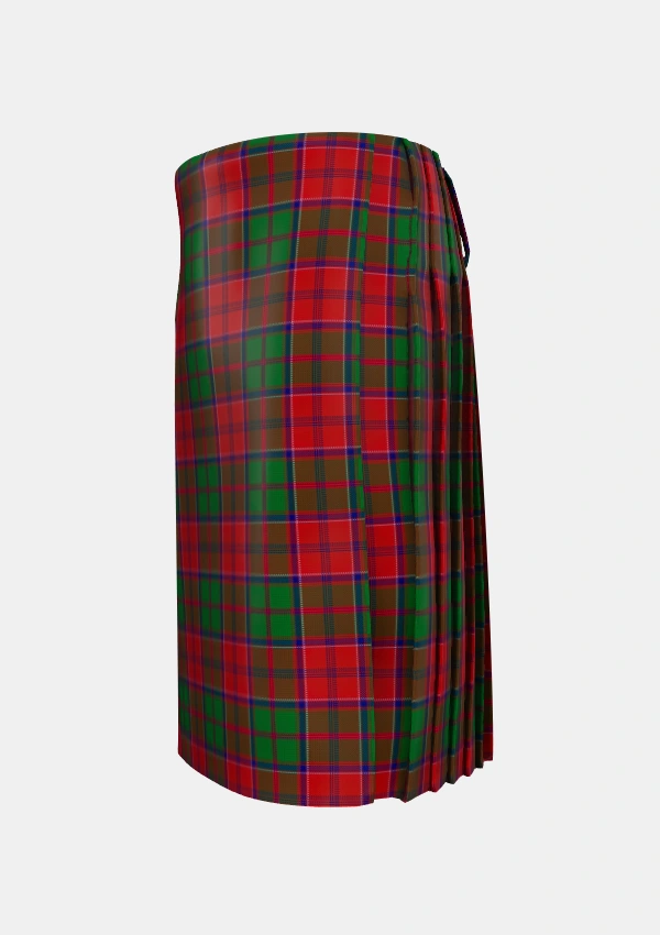 Traditional_Grant_1819_1_Tartan_1384_kilt_left_image_with_pleated_design_and_adjustable_buckles_for_men