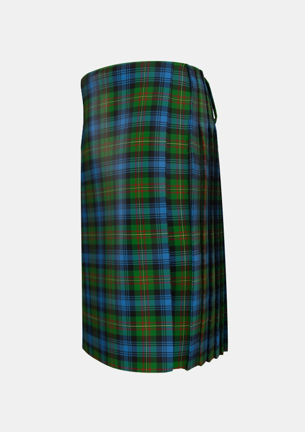 Traditional_Grant_1819_2_Tartan_311_kilt_left_image_with_pleated_design_and_adjustable_buckles_for_men