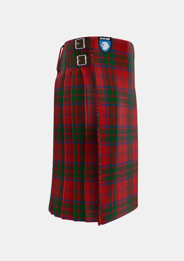 Traditional_Grant_Vestiarium_Scoticum_Tartan_1399_kilt_right_image_with_pleated_design_and_adjustable_buckles_for_men