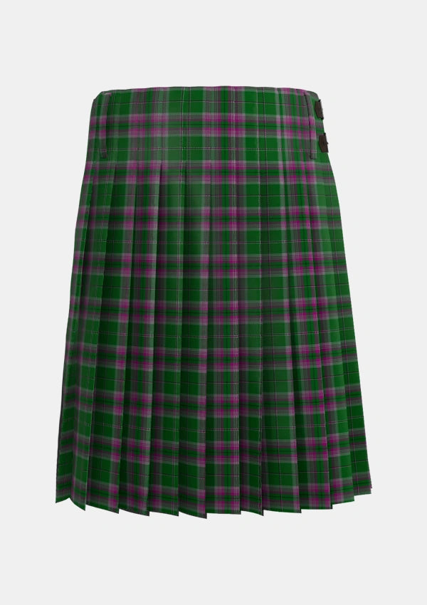 Traditional_Gray_Hunting_Tartan_1079_kilt_back_image_with_pleated_design_and_adjustable_buckles_for_men