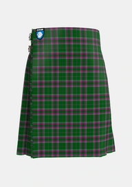 Traditional_Gray_Hunting_Tartan_1079_kilt_front_image_with_pleated_design_and_adjustable_buckles_for_men