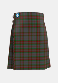 Traditional_Gray_Tartan_kilt_2148_front_image_with_pleated_design_and_adjustable_buckles_for_men