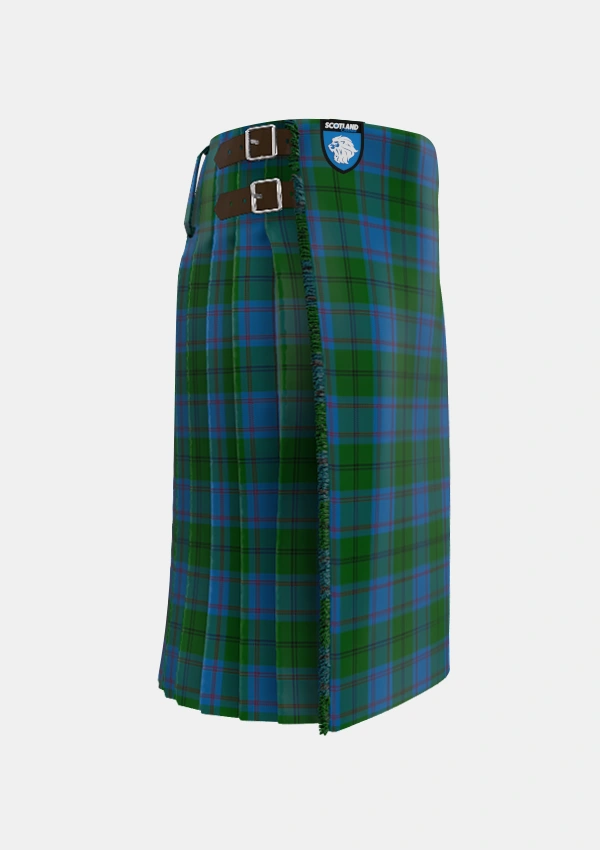 Traditional_Greenlaw_American_Tartan_5791_kilt_right_image_with_pleated_design_and_adjustable_buckles_for_men