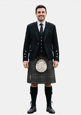 Traditional_Grey_Spirit_tartan_6594_Kilt_and_Argyle_Jacket_Kilt_Outfits_front_image