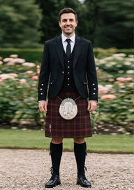 Traditional_Griffiths_of_Wales_tartan_5733_Kilt_and_Argyle_Jacket_Kilt_Outfit_front_image