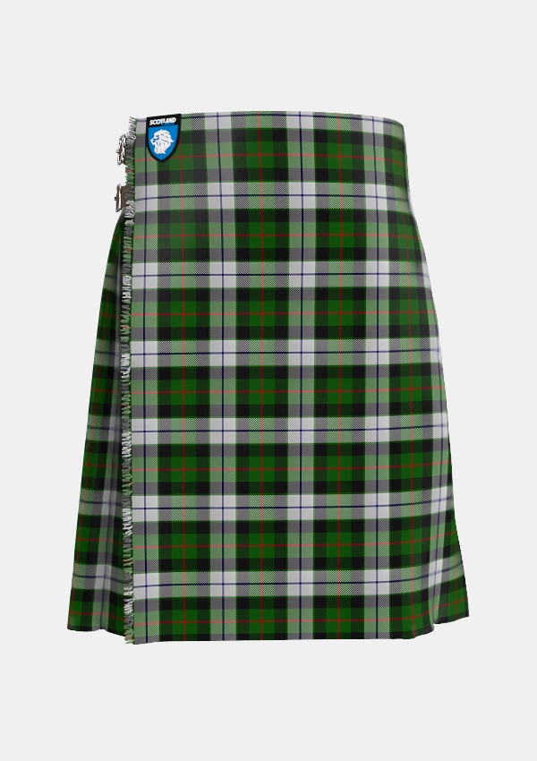 Traditional_Gunn_Mrs_Jane_of_Kirkhill_House_Wick_Tartan_6037_kilt_front_image_with_pleated_design_and_adjustable_buckles_for_men