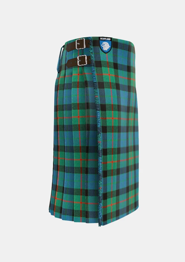 Traditional_Gunn_Tartan_kilt_right_image_with_pleated_design_and_adjustable_buckles_for_men