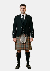 Traditional_Gunn_Weathered_Tartan_Kilt_and_Argyle_Jacket_Kilt_Outfits_front_image