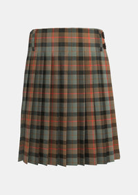 Traditional_Gunn_Weathered_Tartan_kilt_back_image_with_pleated_design_and_adjustable_buckles_for_men
