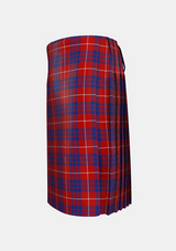 Traditional_Hamilton_Tartan_kilt_left_image_with_pleated_design_and_adjustable_buckles_for_men