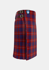 Traditional_Hamilton_Tartan_kilt_right_image_with_pleated_design_and_adjustable_buckles_for_men