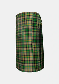 Traditional_Hamilton_of_Brandon_Tartan_5141_kilt_left_image_with_pleated_design_and_adjustable_buckles_for_men