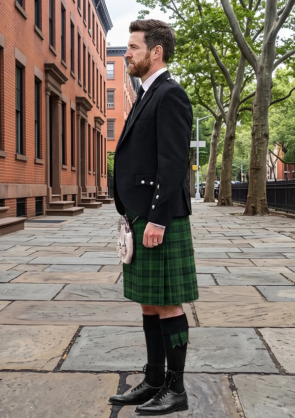 Traditional_Hanly_Tartan_10027_Kilt_and_Argyle_Jacket_Kilt_Outfit_left_image