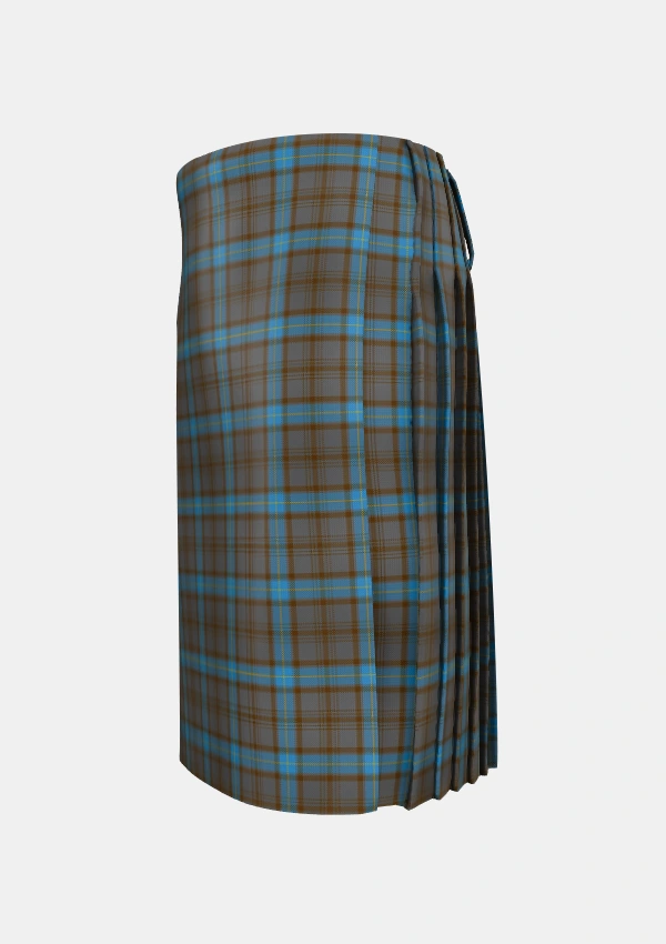 Traditional_Hanna_of_Leith_yellow_line_Tartan_5144_kilt_left_image_with_pleated_design_and_adjustable_buckles_for_men
