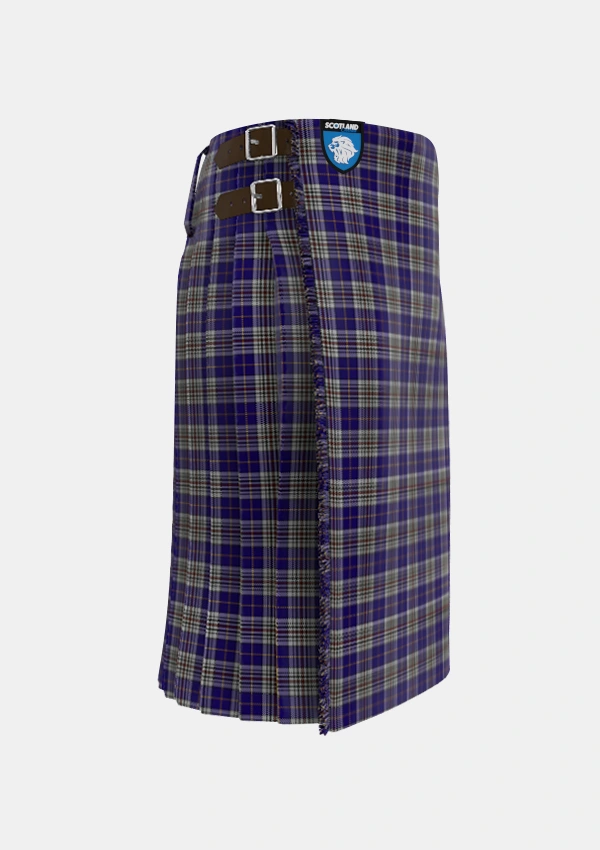 Traditional_Hanna_of_Stirlingshire_Tartan_5150_kilt_right_image_with_pleated_design_and_adjustable_buckles_for_men