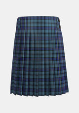 Traditional_Hannay_Blue_Tartan_6509_kilt_back_image_with_pleated_design_and_adjustable_buckles_for_men