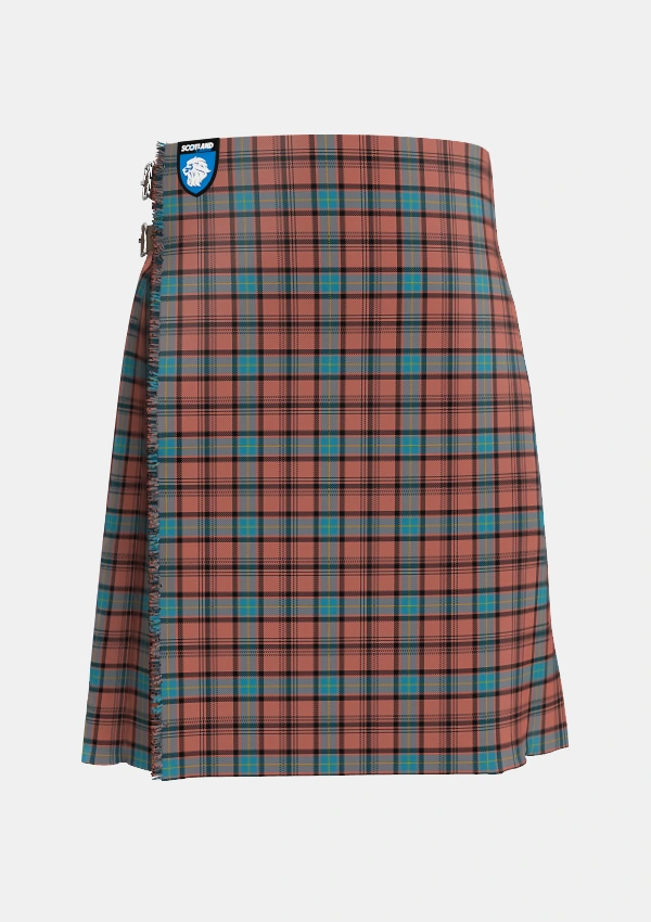 Traditional_Hannay_Dress_Tartan_6129_kilt_front_image_with_pleated_design_and_adjustable_buckles_for_men