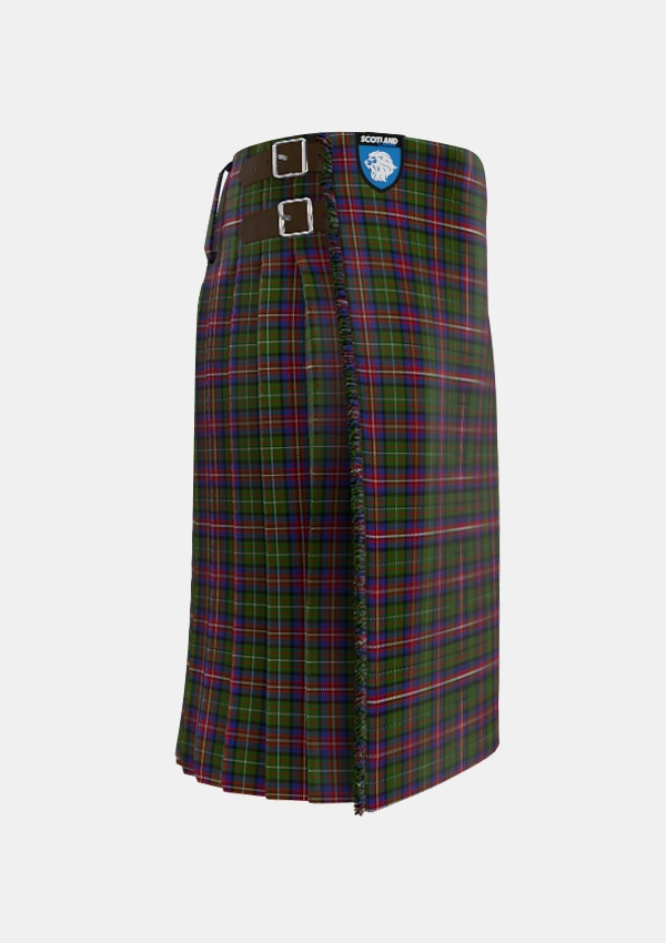 Traditional_Hargis_Tartan_3844_kilt_right_image_with_pleated_design_and_adjustable_buckles_for_men