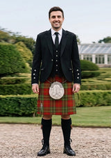 Traditional_Harper_tartan_Kilt_and_Argyle_Jacket_Kilt_Outfit_front_image