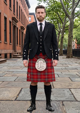 Traditional_Hart_Texas_Personal_Tartan_6306_Kilt_and_Argyle_Jacket_Kilt_Outfit_front_image