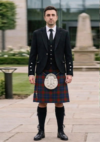 Traditional_Harvey_Tartan_6848_Kilt_and_Argyle_Jacket_Kilt_Outfit_front_image
