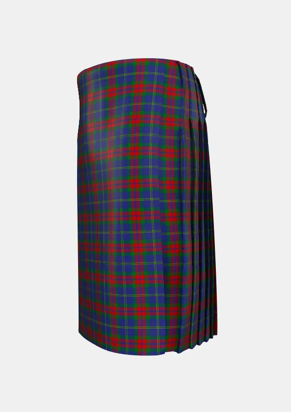 Traditional_Harvey_Tartan_kilt_6848_left_image_with_pleated_design_and_adjustable_buckles_for_men