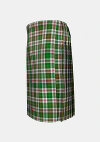 Traditional_Hay_White_Dress_Tartan_1556_kilt_left_image_with_pleated_design_and_adjustable_buckles_for_men