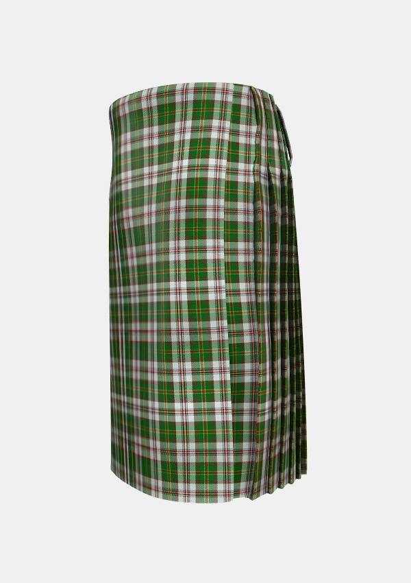 Traditional_Hay_White_Dress_Tartan_1556_kilt_left_image_with_pleated_design_and_adjustable_buckles_for_men