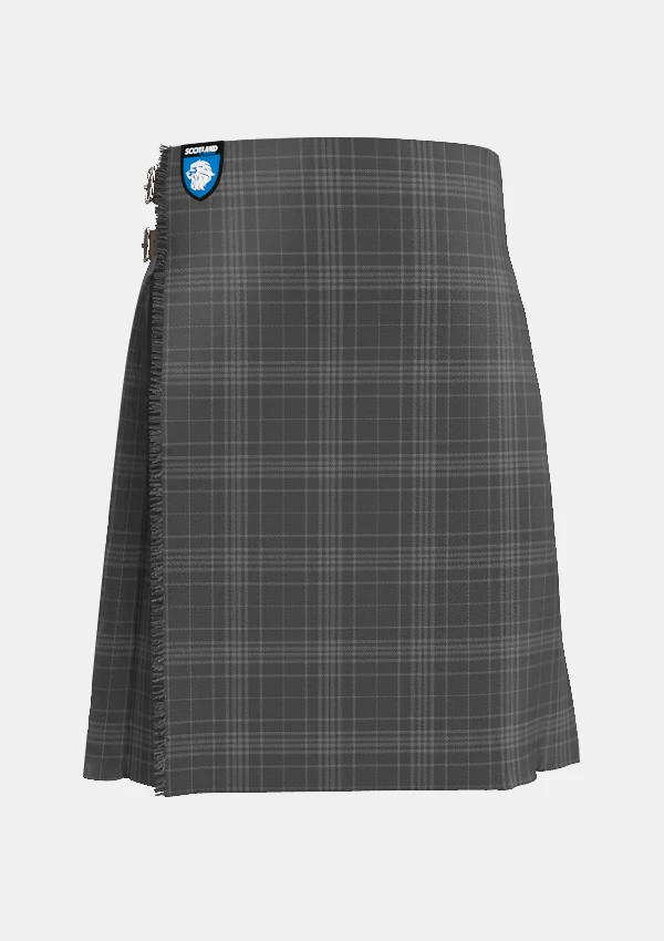 Traditional_Hebridean_Cairn_Tartan_kilt_6822_front_image_with_pleated_design_and_adjustable_buckles_for_men