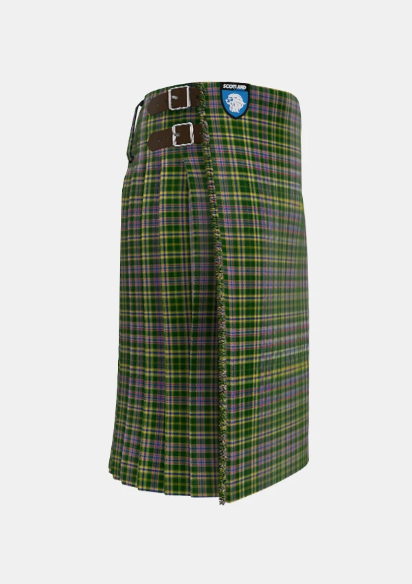 Traditional_Henry_Tartan_kilt_11437_right_image_with_pleated_design_and_adjustable_buckles_for_men