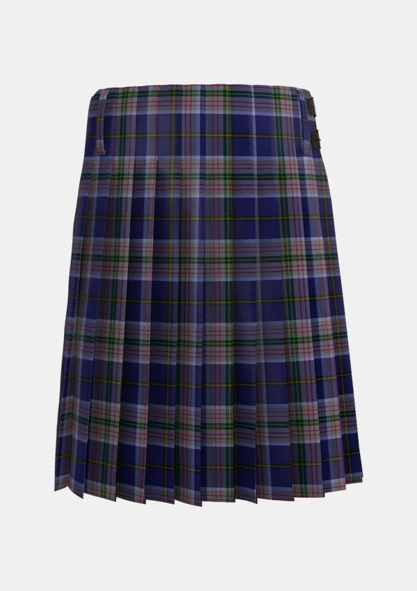 Traditional_Heston_Tartan_4221_kilt_back_image_with_pleated_design_and_adjustable_buckles_for_men