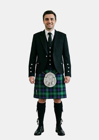 Traditional_Hibs_tartan_Kilt_and_Argyle_Jacket_Kilt_Outfits_front_image