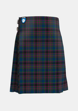 Traditional_Highland_Mist_Tartan_kilt_4585_front_image_with_pleated_design_and_adjustable_buckles_for_men
