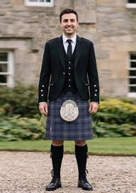 Traditional_Highland_Sky_tartan_6825_Kilt_and_Argyle_Jacket_Kilt_Outfit_front_image