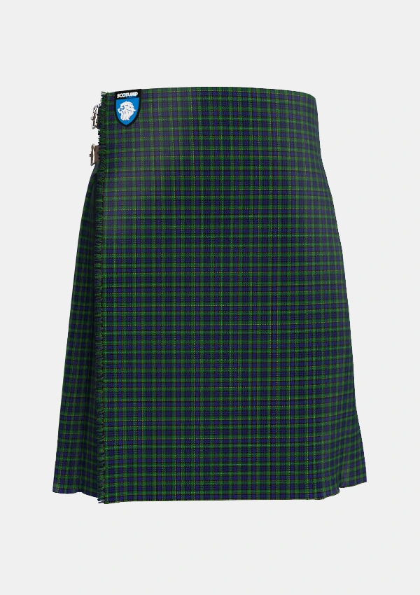 Traditional_Hogarth_of_Firhill_Tartan_198_kilt_front_image_with_pleated_design_and_adjustable_buckles_for_men