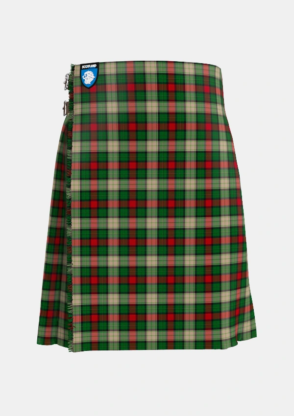Traditional_Hohenzollern_Staff_Tartan_7154_kilt_front_image_with_pleated_design_and_adjustable_buckles_for_men