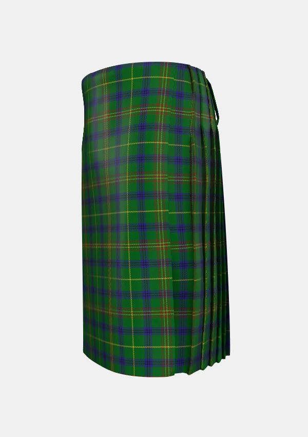 Traditional_Holmes_Tartan_kilt_5729_left_image_with_pleated_design_and_adjustable_buckles_for_men