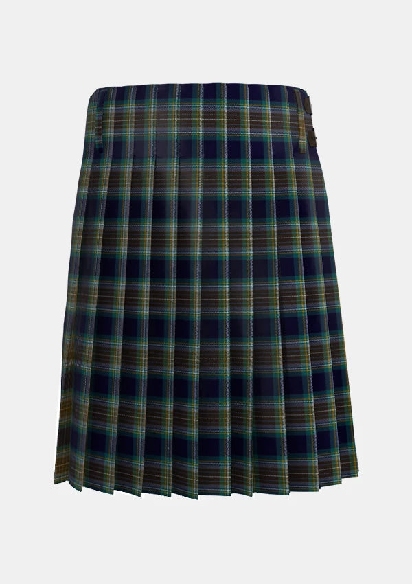 Traditional_Holyrood_Tartan_kilt_back_image_with_pleated_design_and_adjustable_buckles_for_men