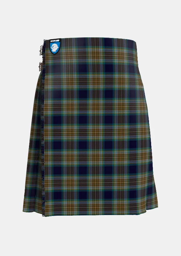 Traditional_Holyrood_Tartan_kilt_front_image_with_pleated_design_and_adjustable_buckles_for_men