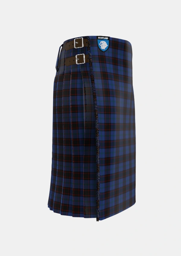 Traditional_Home_or_Hume_Vestiarium_Scoticum_Tartan_127_kilt_right_image_with_pleated_design_and_adjustable_buckles_for_men