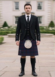 Traditional_Hopkins_Tartan_3233_Kilt_and_Argyle_Jacket_Kilt_Outfit_front_image
