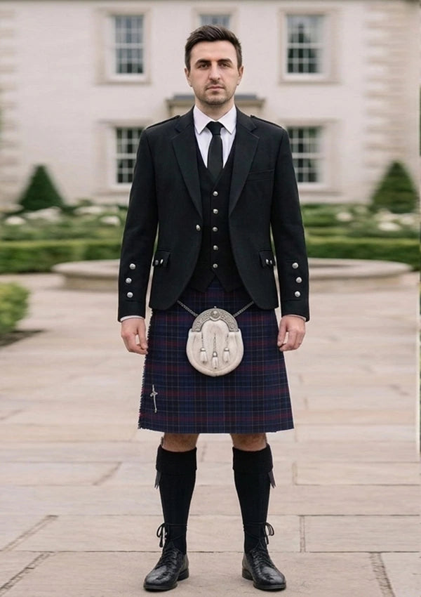 Traditional_Hopkins_Tartan_3233_Kilt_and_Argyle_Jacket_Kilt_Outfit_front_image